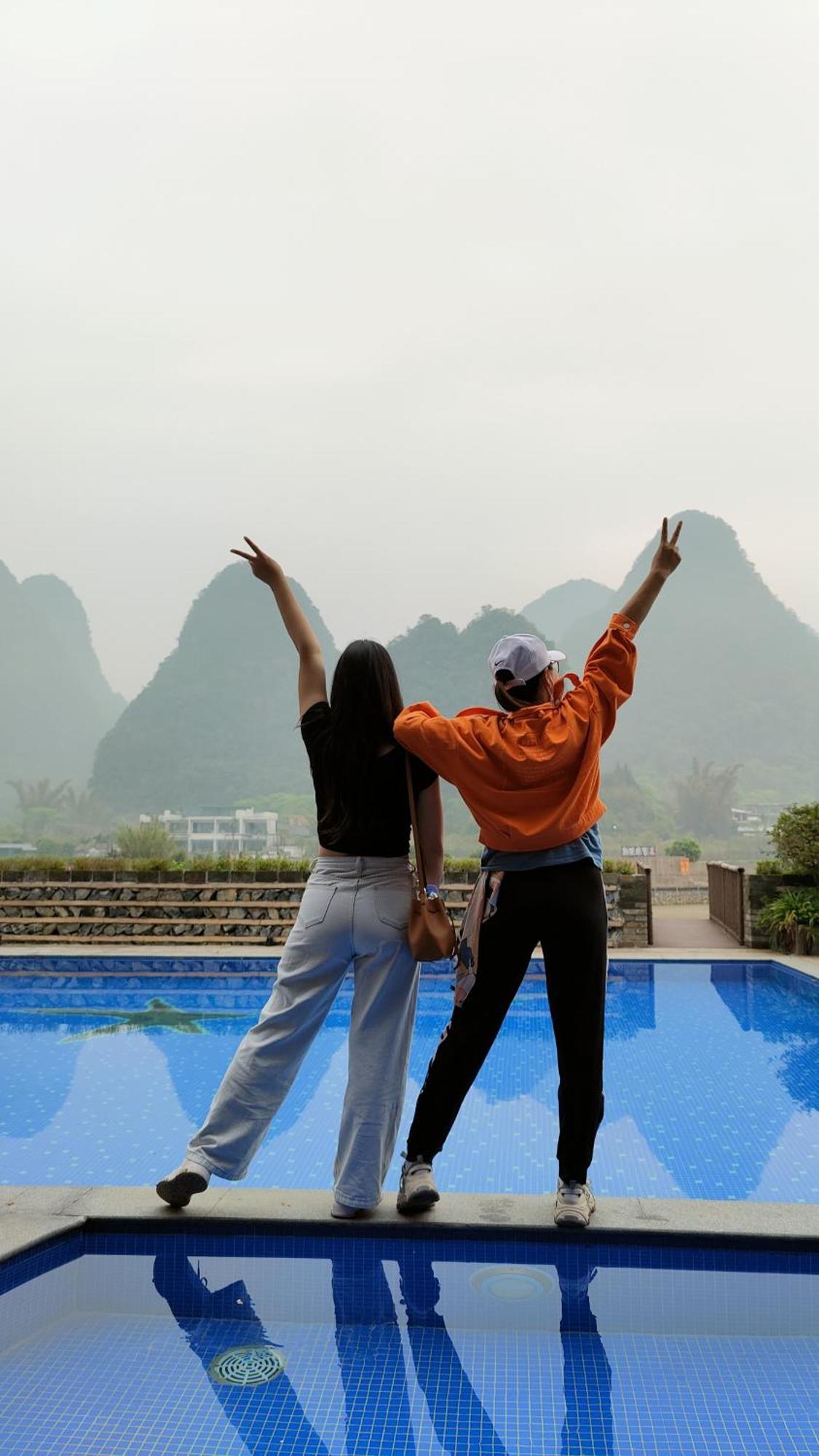 Gasthaus Yangshuo Tea Cozy--One Way Free Pick Up From Airport Or Ts 4 Nights Exterior foto