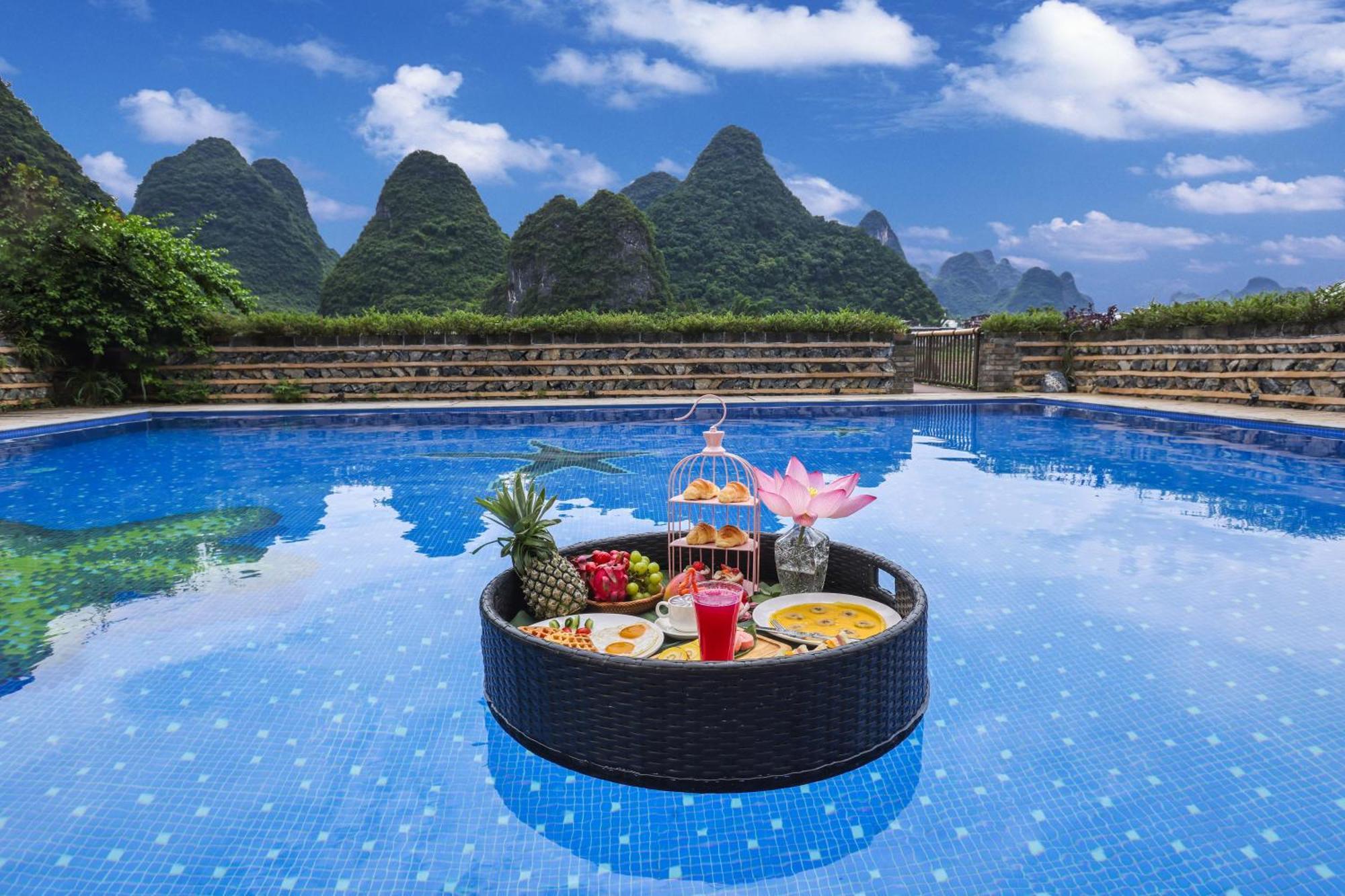 Gasthaus Yangshuo Tea Cozy--One Way Free Pick Up From Airport Or Ts 4 Nights Exterior foto