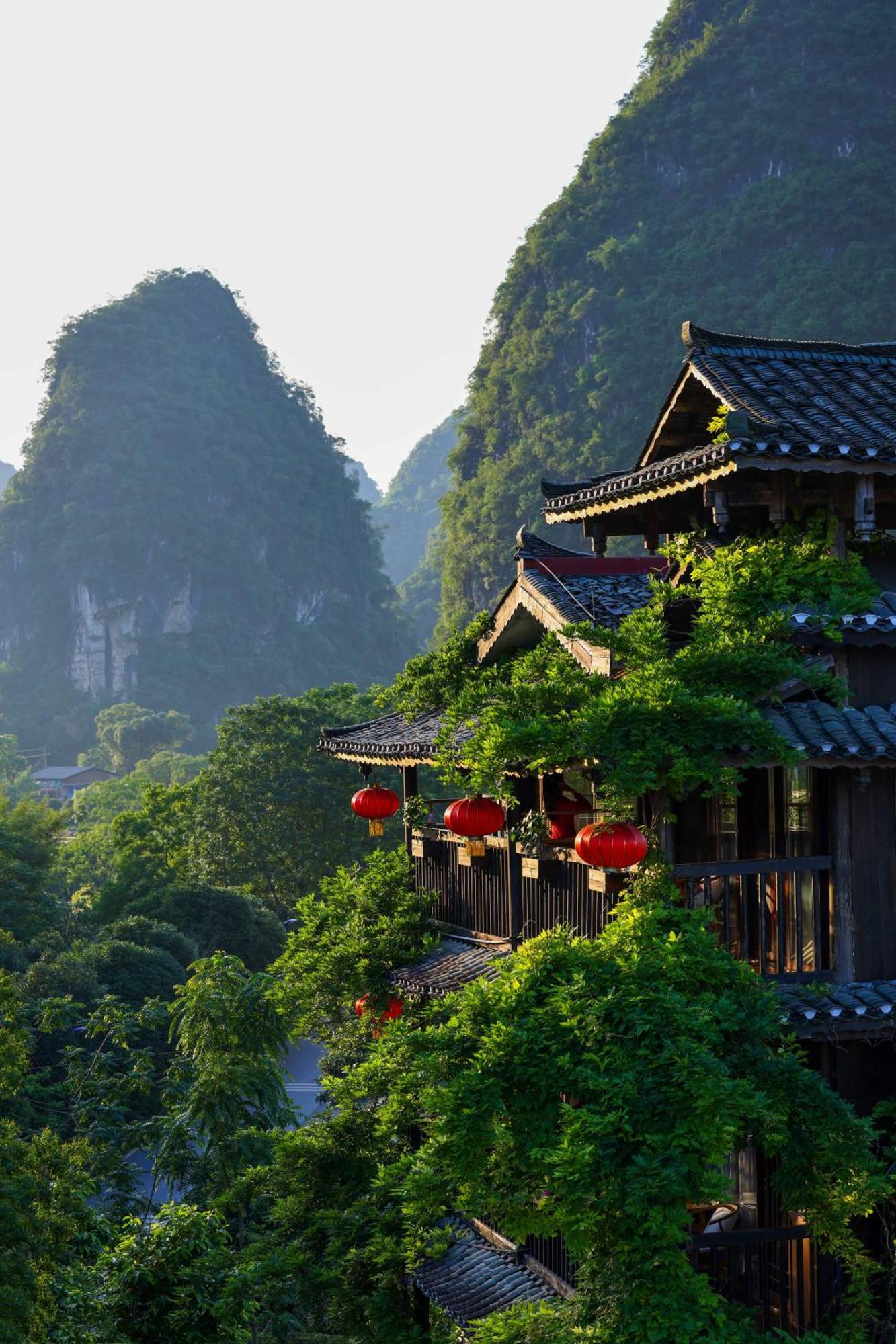 Gasthaus Yangshuo Tea Cozy--One Way Free Pick Up From Airport Or Ts 4 Nights Exterior foto