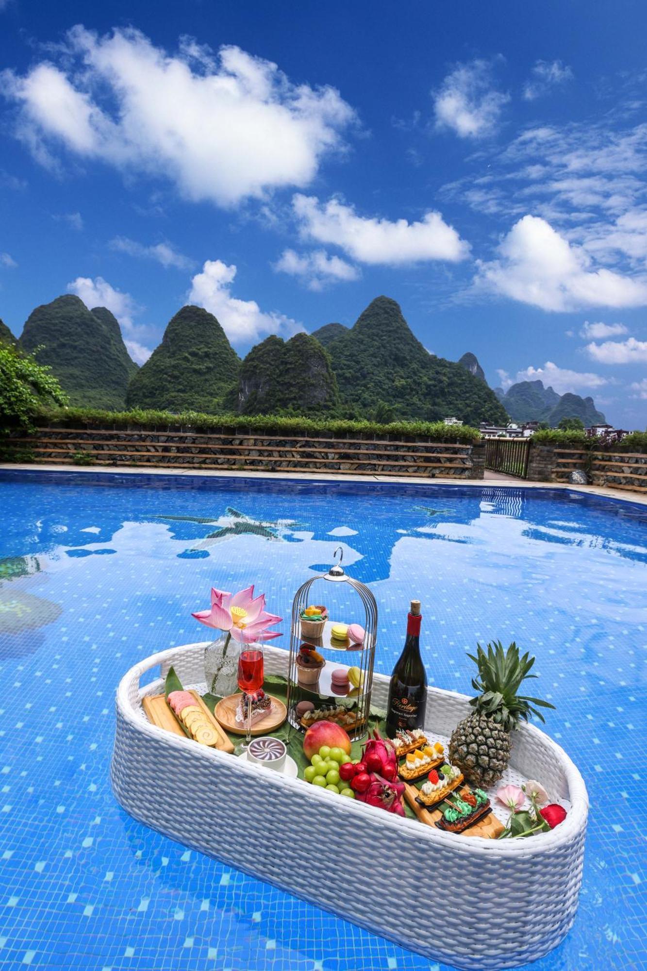 Gasthaus Yangshuo Tea Cozy--One Way Free Pick Up From Airport Or Ts 4 Nights Exterior foto
